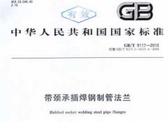 GBT9117-2010帶頸承插焊鋼制管法蘭