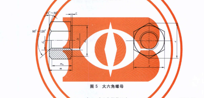 緊固件螺母的圖